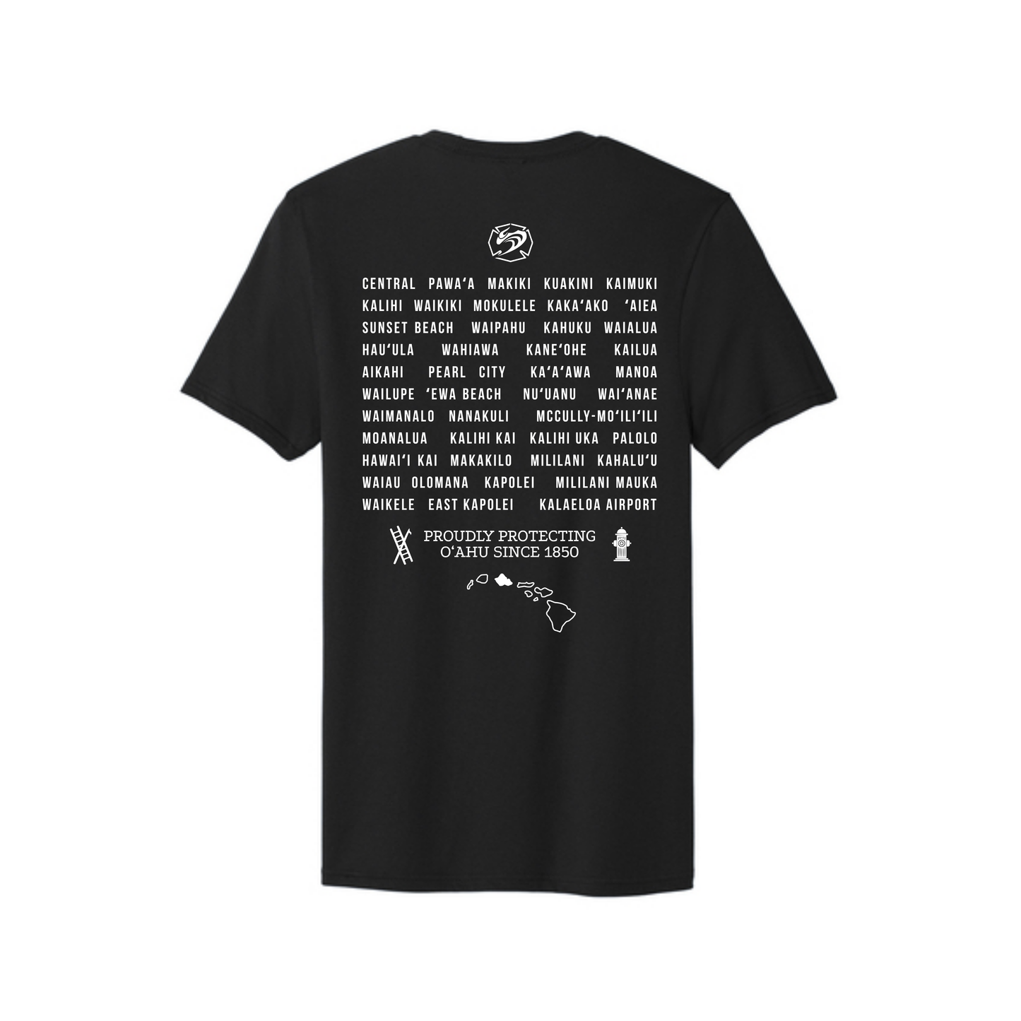 Oahu Fire Station T-Shirt Black