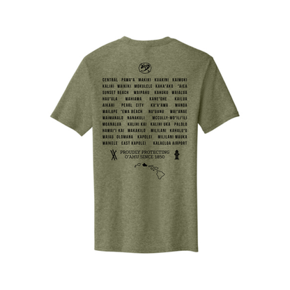 Oahu Fire Station T-Shirt Military Frost Green